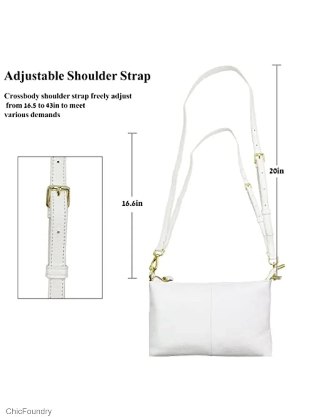 Genuine Leather Wristlet Wallet Clutch Crossbody Phone Bag with Removable Straps
